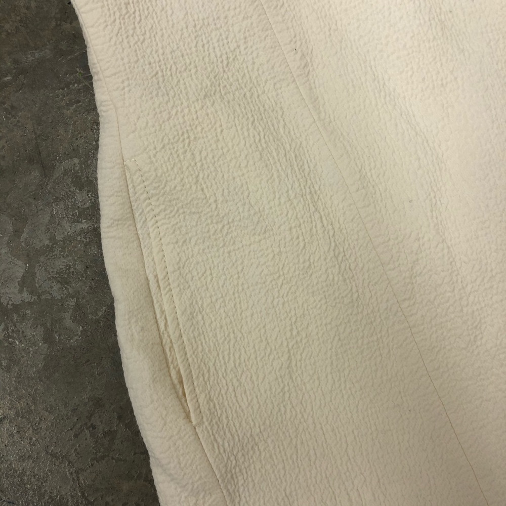 Helmut Lang Sheath Dress White Cream Textured Mini - Picture 6 of 8